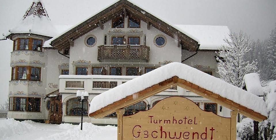Turmhotel Gschwendt Planca di Sopra Exteriér fotografie